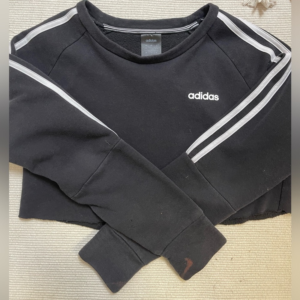 Adidas Cropped Long Sleeve Sweater